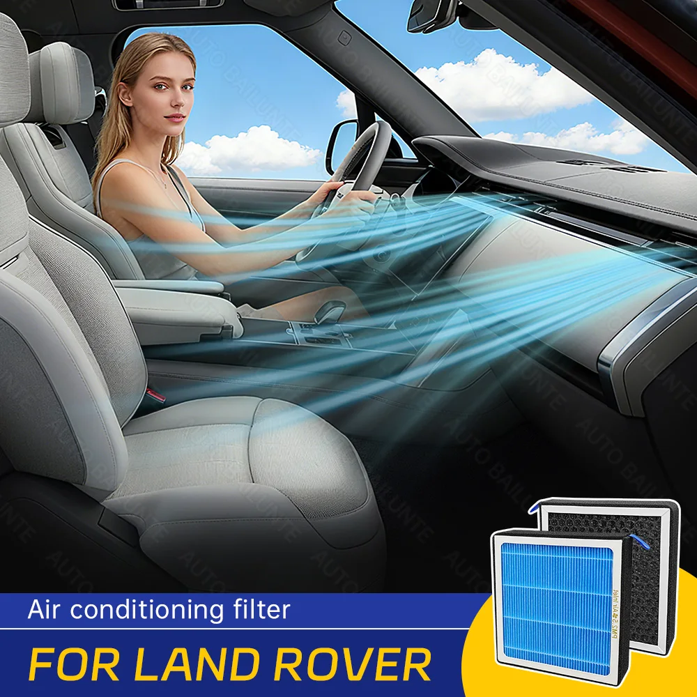 1 قطعة لاند روفر رينج روفر سبورت 2014-2022 حلقي 2018-2025 سيارة فلتر الهواء مكيف استبدال عدة اكسسوارات السيارات