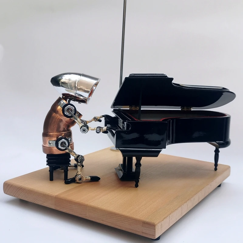 

Steampunk Robot Home Hallway Bedroom Desktop Creative Decoration Mechanical Industrial Style Piano Line Decoration