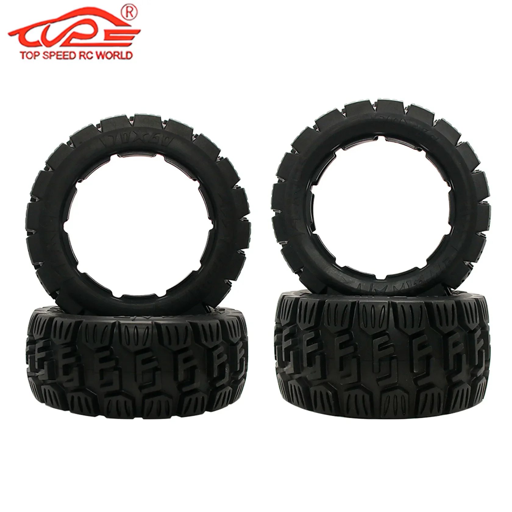 Upgrade Off-road All Terrain Tyre Front or Rear Tire Skin (170x60mm /80mm) for 1/5 Hpi Rovan Rofun KM BAJA 5B SS Buggy Rc Parts