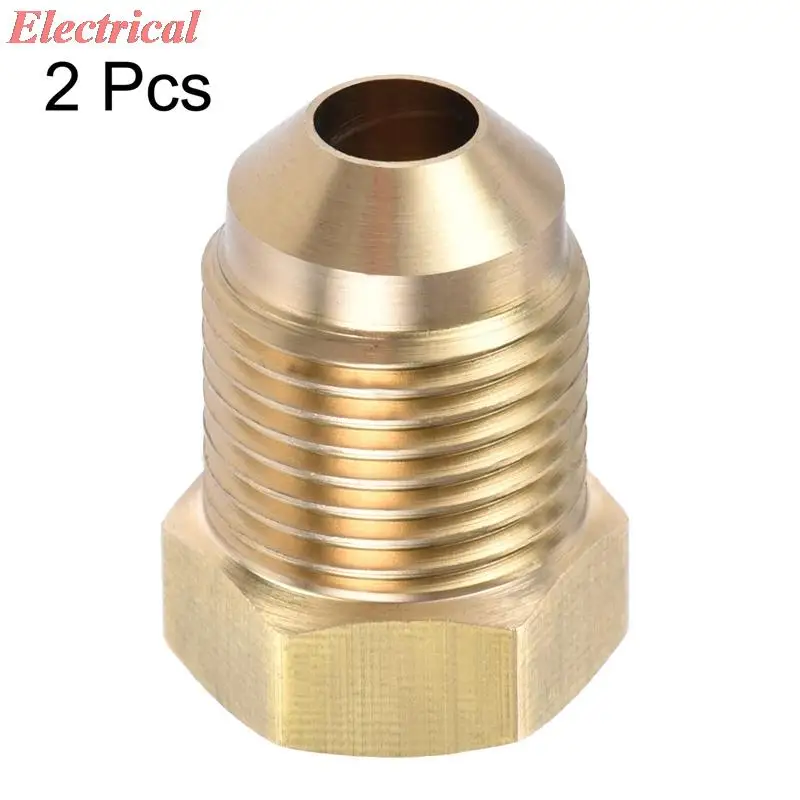 Brass Pipe fitting, 3/8 SAE Flare Male 1/4 SAE Female Thread, Tube Adapter