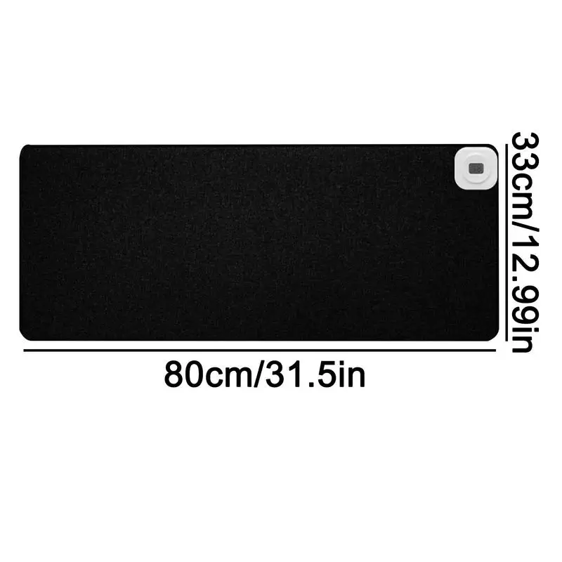 Electric Heated Desk Mat Adjustable Temperature Heating Table Mat USB Heated Mat Thermostatically Digital Display Warm Desk Mat