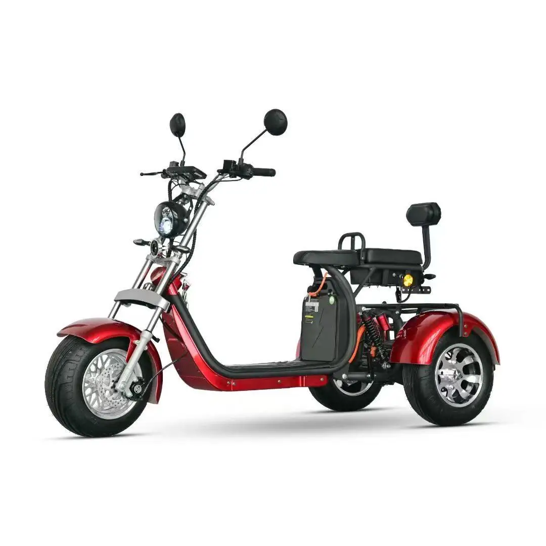 2000w 3000w Dual Motors and Controllers Citycoco Electric Tricycles 3 Wheel E Scooter Trike Chopper Scooter
