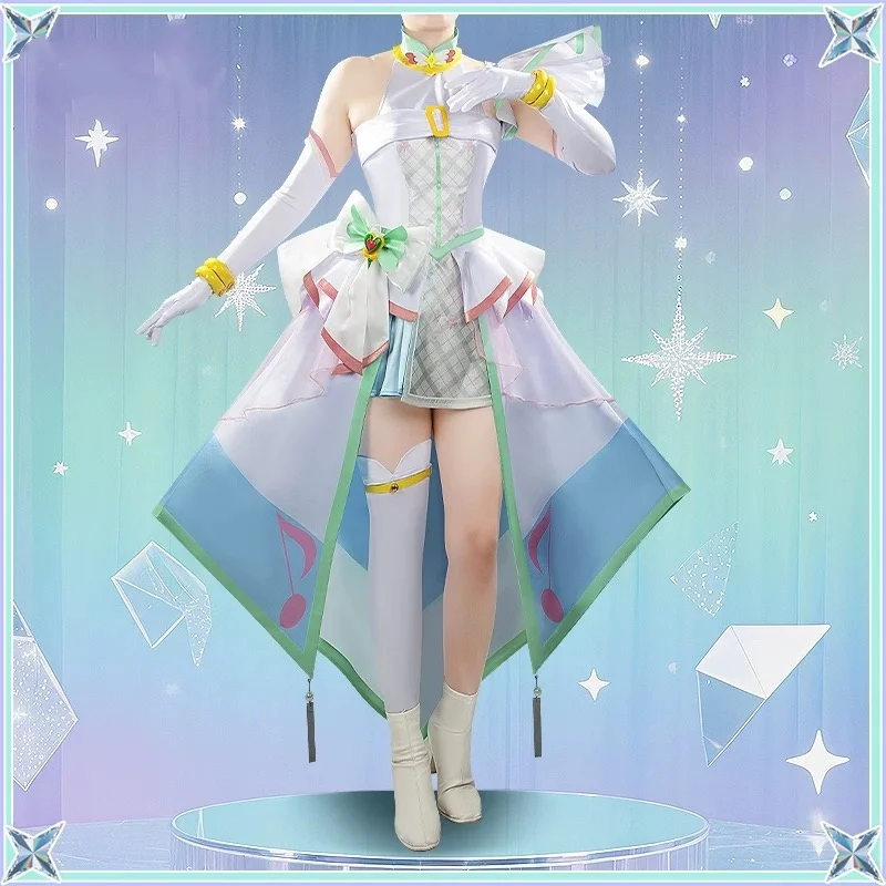 أزياء كوسمارت Guang Zhi Mei Shao Nv Cure Zukyun التأثيرية أزياء كوس لعبة أنيمي زي حفلات الهالوين ملابس لعب الأدوار #2