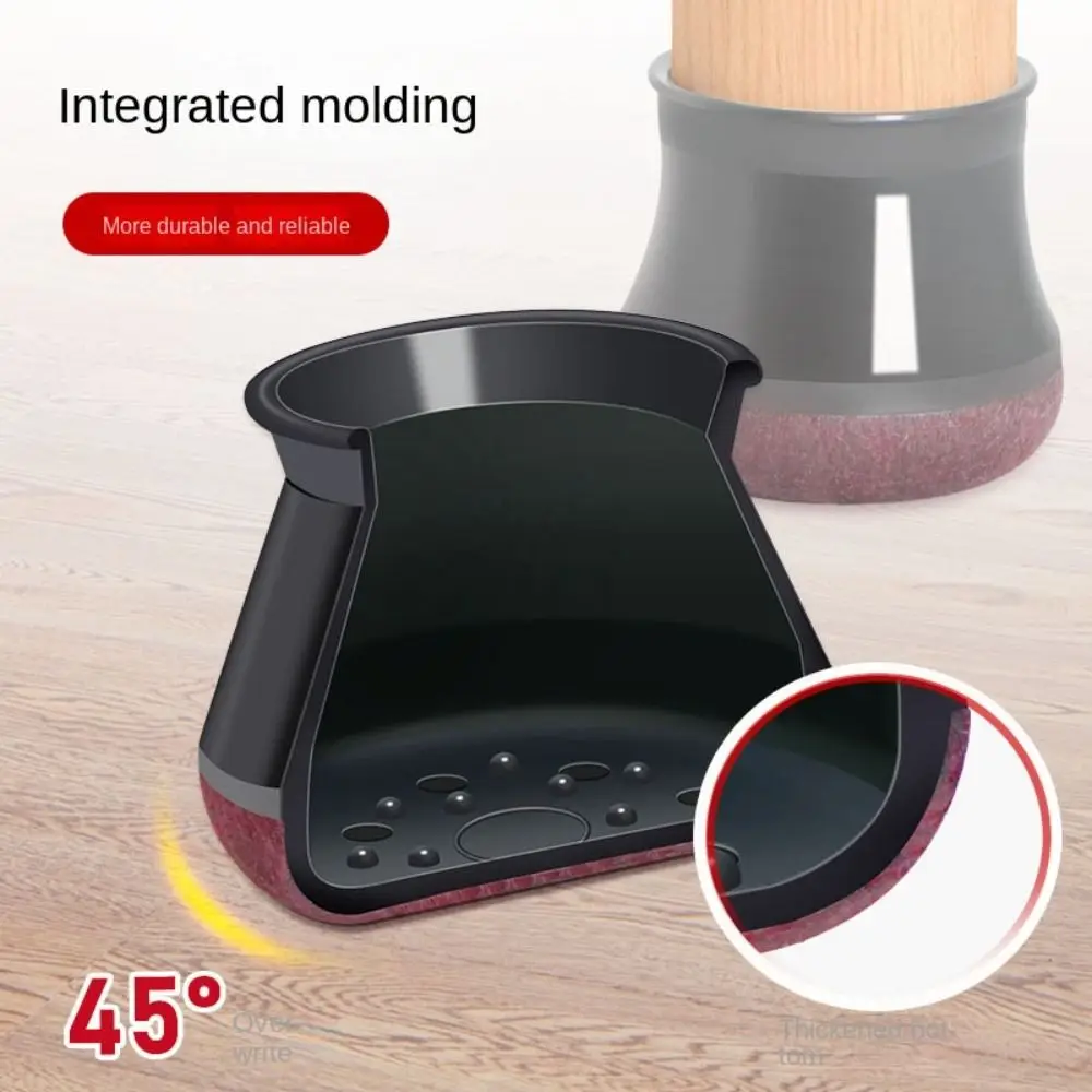 Wrapped Felt Bottom Chair Caps Cover Floor Protectors Reduce Noise Chair Leg Cover Non-Slip Thickened Chair Leg Floor Protector