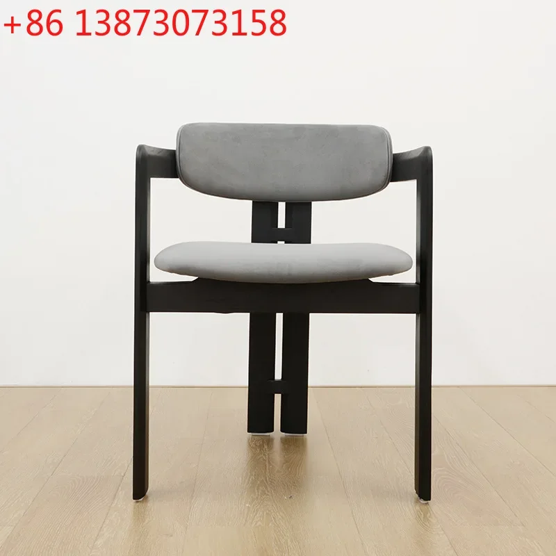 

Foshan Source Factory Medieval Solid Wood Modern Simple Leisure Chair Sofa Chair Dining Chair Designer Creative Dining