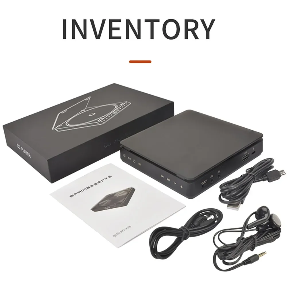 LEDデジタルCD付きポータブルレトロウォークマン,ウォーキングマシン,Uディスクプレーヤー,デュアルヘッドフォン,音楽プレーヤー,3.5mmディスプレイ,スマートタッチ,mp3