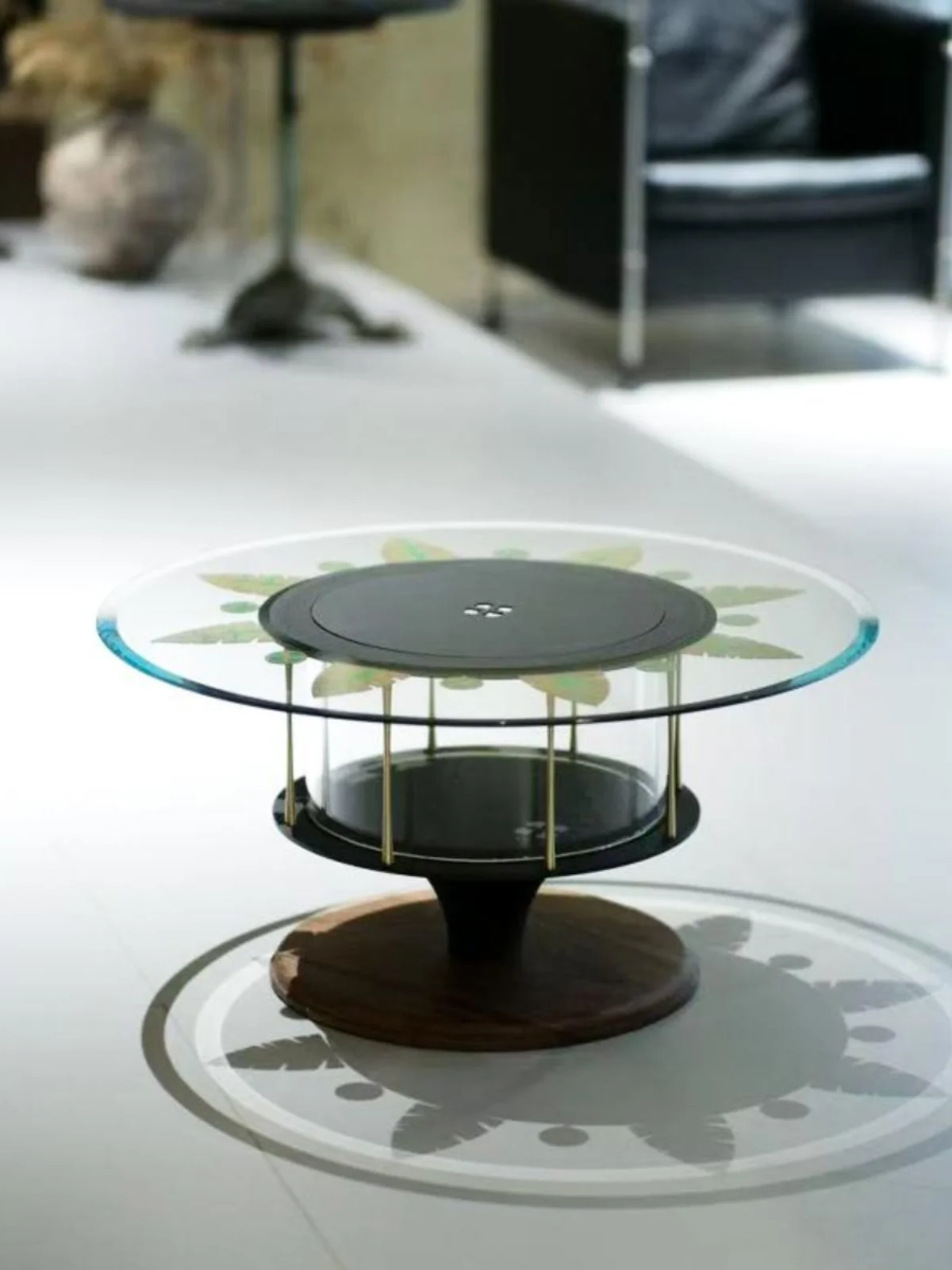 

Original Luxury Transparent Tea Table Guanwu Cloud on Fire Pot Cerc Stove Induction Cooker Two-In-One Light Luxury