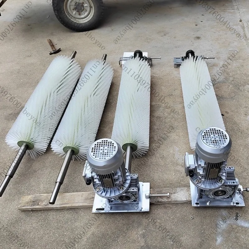 Electric Roller Brush Cleaner B1200 Unpowered Cleaner Spiral Brush Belt Industrial Grade Cleaning