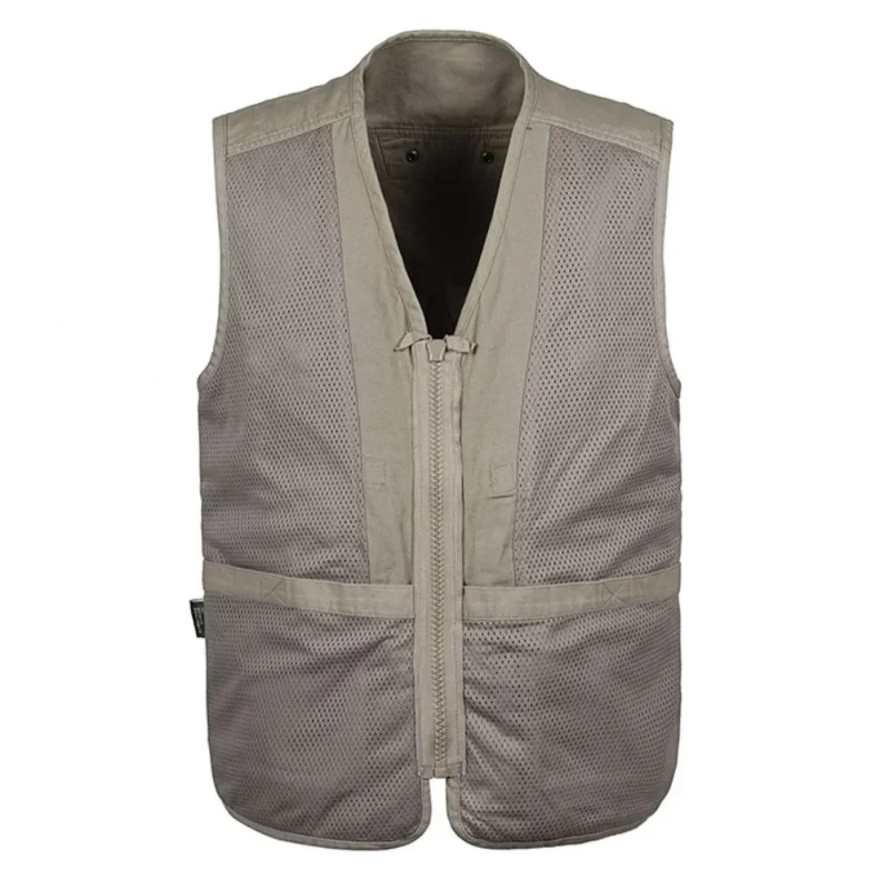 

Новейший мужской тактический жилет из плотного хлопка с множеством карманов, свободный, без рукавов, с внутренними карманами, для фотосъемки