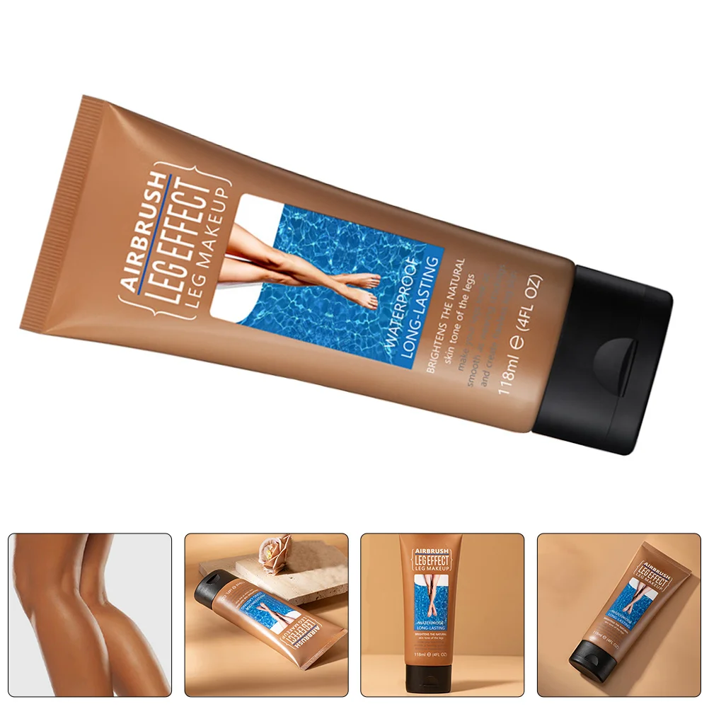 

Waterproof Leg Foundation Makeup Long Wearing Brightening Formula Natural Finish Full Coverage Leg Shimmer for Photo Ready Legs