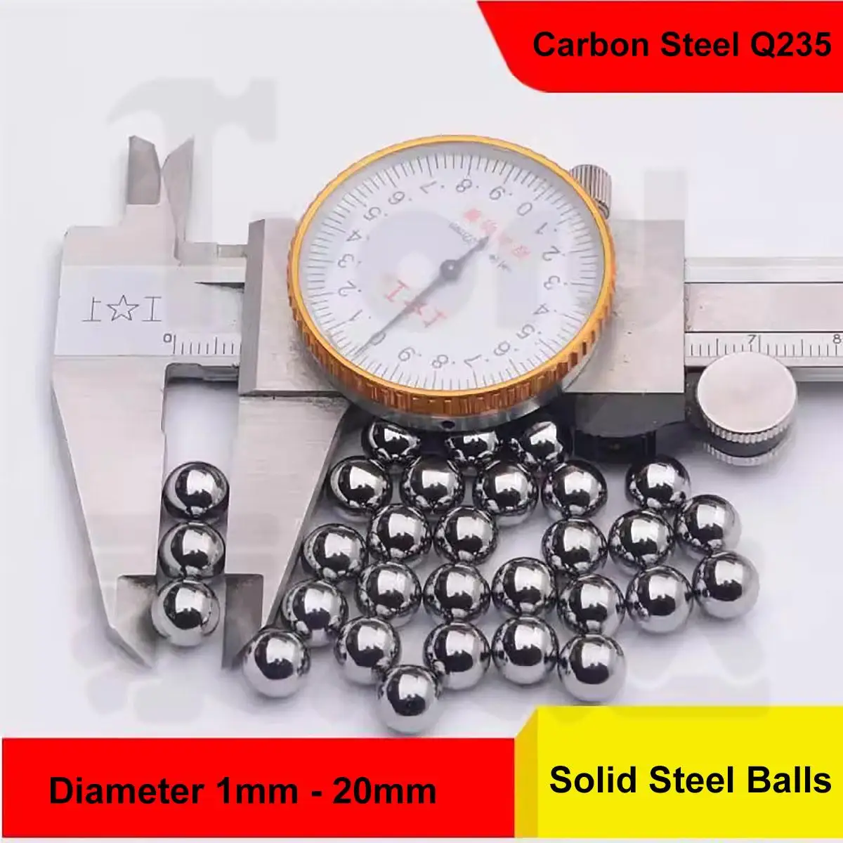 1-500pcs Solid Steel Ball Iron Ball Dia 1/1.5/2/2.5/3/3/3.175/3.5/3.969/4/4.5/4.763 4.8 5 5.5 5.556 5.9-20mm Carbon Steel Ball