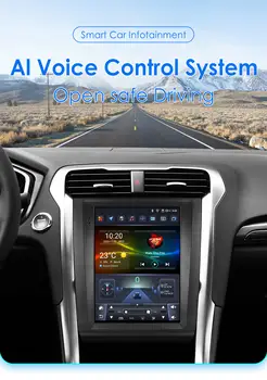 適用於福特Fusion Mondeo mk5 2013-2019的9.7吋Carplay Android Auto車載多媒體智慧系統收音機,帶GPS導航和立體聲功能,2DIN RDS接口 10 最佳銷售 福特Fusion收音機 - №3