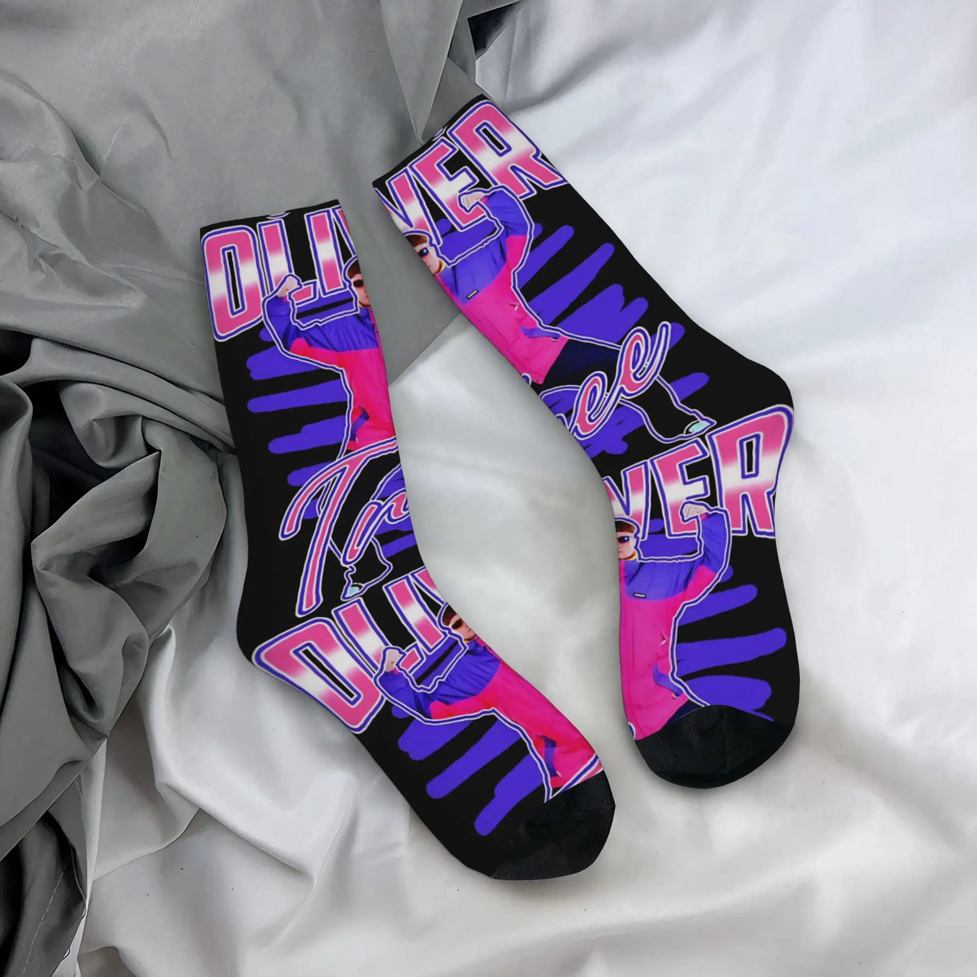 Winter Warm Crazy Design Women Men Oliver Tree American Rapper Socks  Sweat Absorbing Basketball Socks