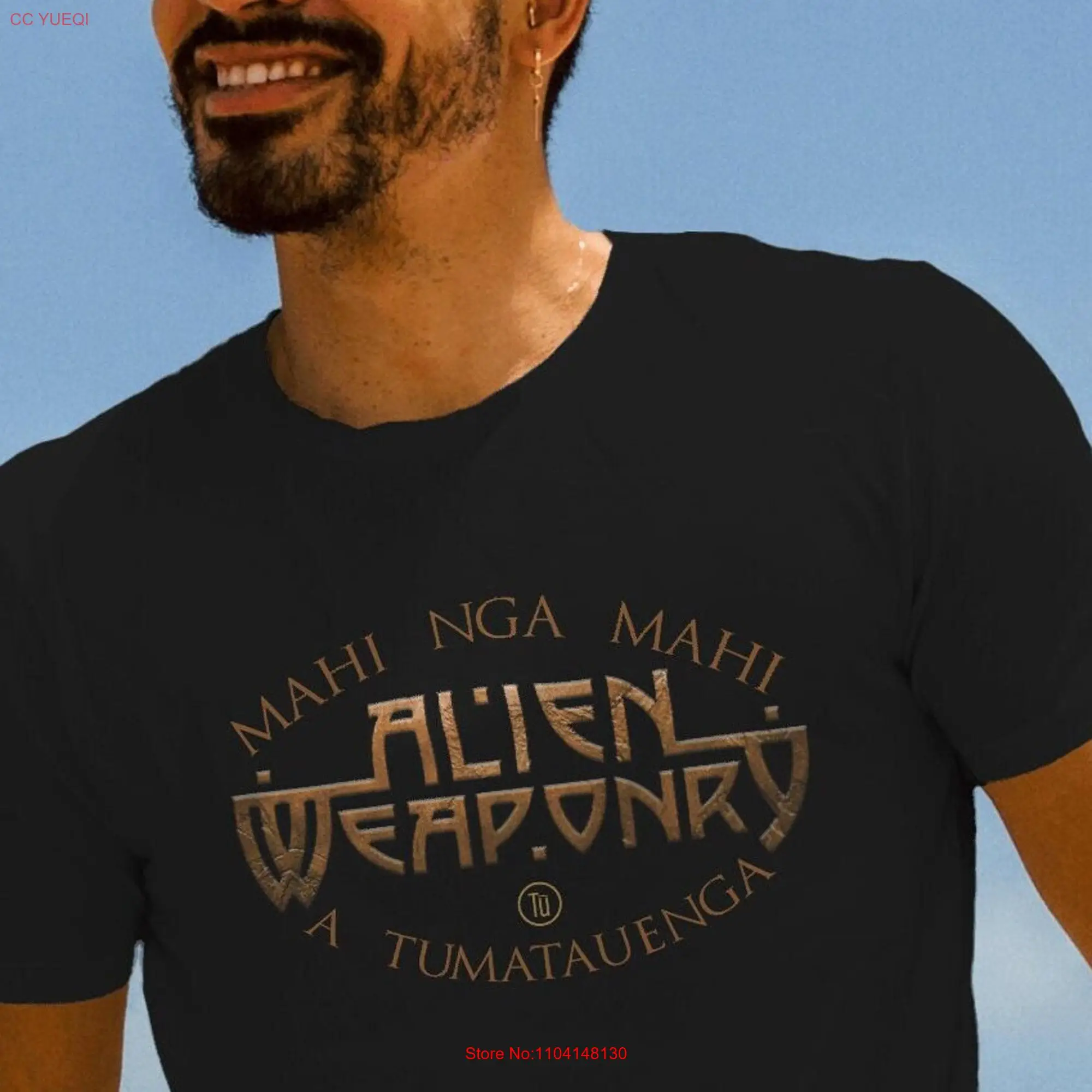 Maori Inspired T Shirt Heavy Metal Music Band Merch Alien Weaponry Designed by Goat Shirtz Studios long or short sleeves