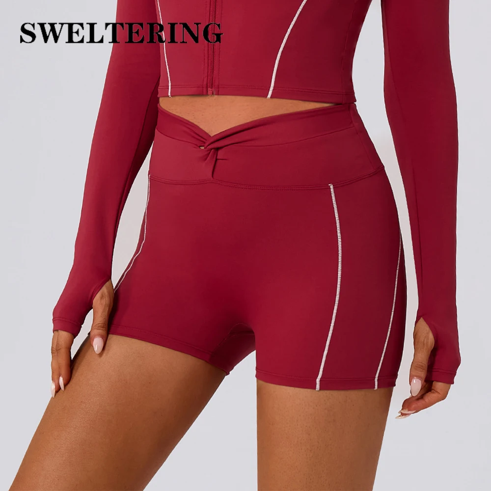 Women High Waist Yoga Shorts Slim Fit Workout Shorts  Buttock Lift Gym Leggings Running Sports Shorts Female Cycling Yoga Shorts