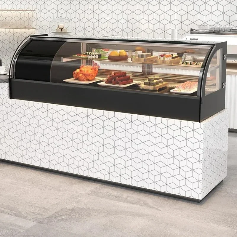 AADesktop Cake Refrigerated Display Sushi Cooked Fruit Fresh Cabinet Commercial Desktop Cabinet