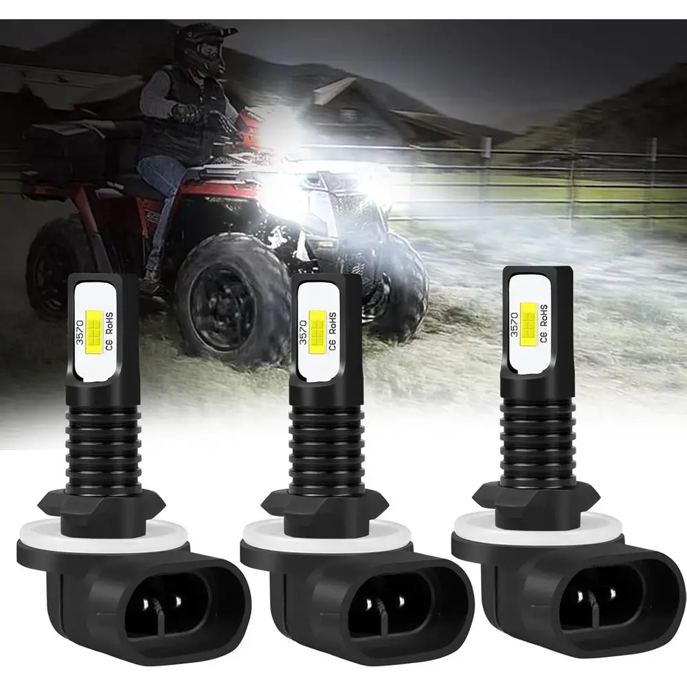 

Набор из 3 светодиодных ламп холодного белого света 6000K для квадроциклов и мотовездеходов серий 500, 550, 570, 600, 700, 800