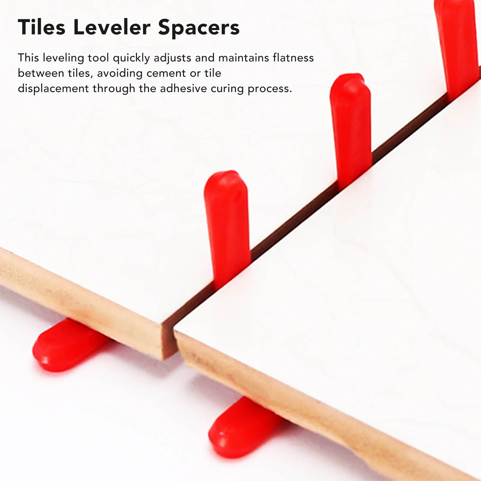 1000Pcs Tile Leveling Wedges 0.2in PE Red Wear Resistant Tiles Leveler Spacers for Decoration Tiles Leveler Spacers