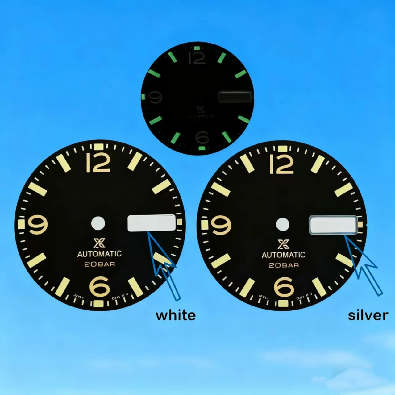 The new 28.5mm NH36 digital index frosted dial is suitable for customizing NH36 mechanical movement watch accessories with S dia