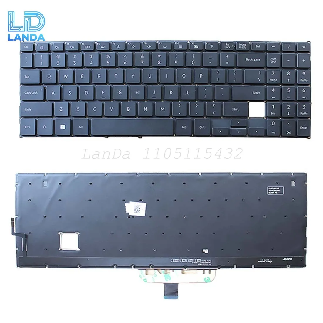 

Laptop Keyboard For Samsung NP750XBE 750XBV 760XBV 760XBE Black US Backlit