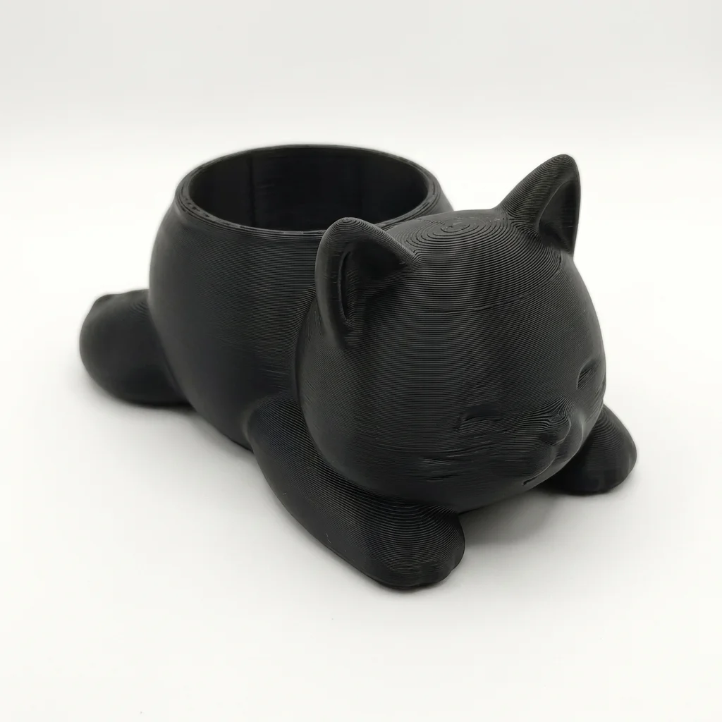 3D Printed Cat Shaped Flower Pot Mini Succulent Planter Home Garden Decor Pot