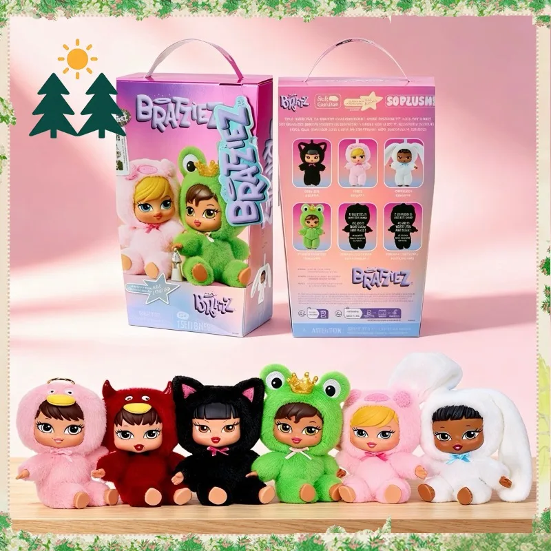 

Original Bratz Bratziez Iconz Blind Box Doll Keychain Cute Mini Fun Kawaii Trendy Ornament Collect Toys Girl Boys Gift