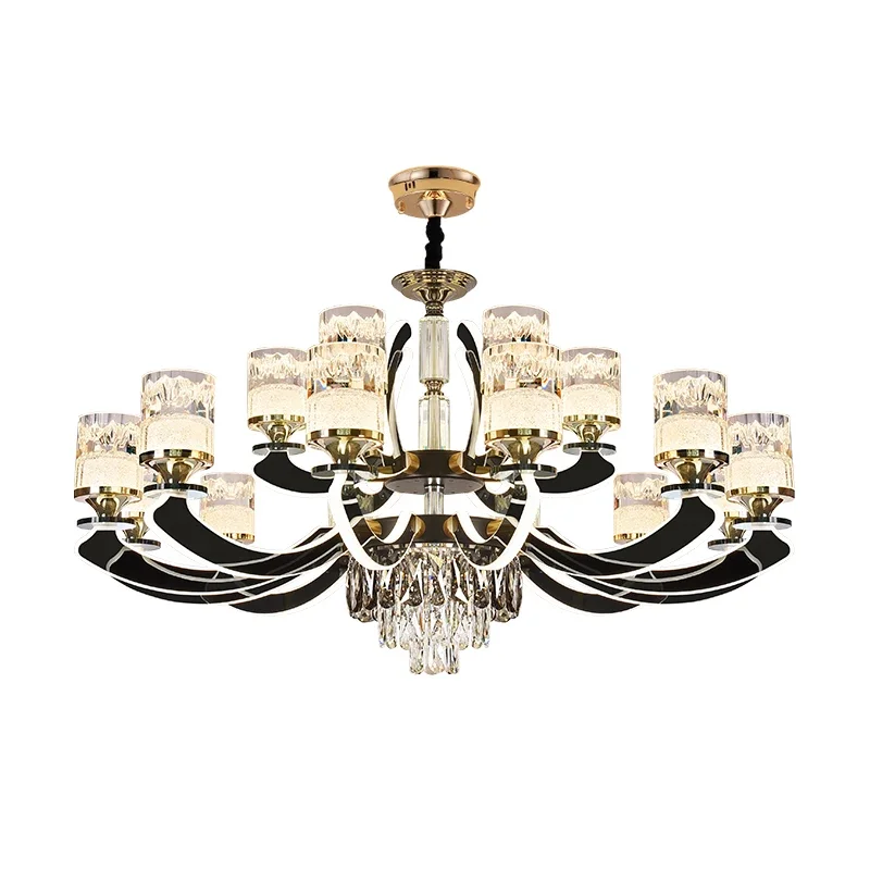 Woonkamer kristallen lamp licht luxe sfeer moderne eenvoudige restaurantlamp