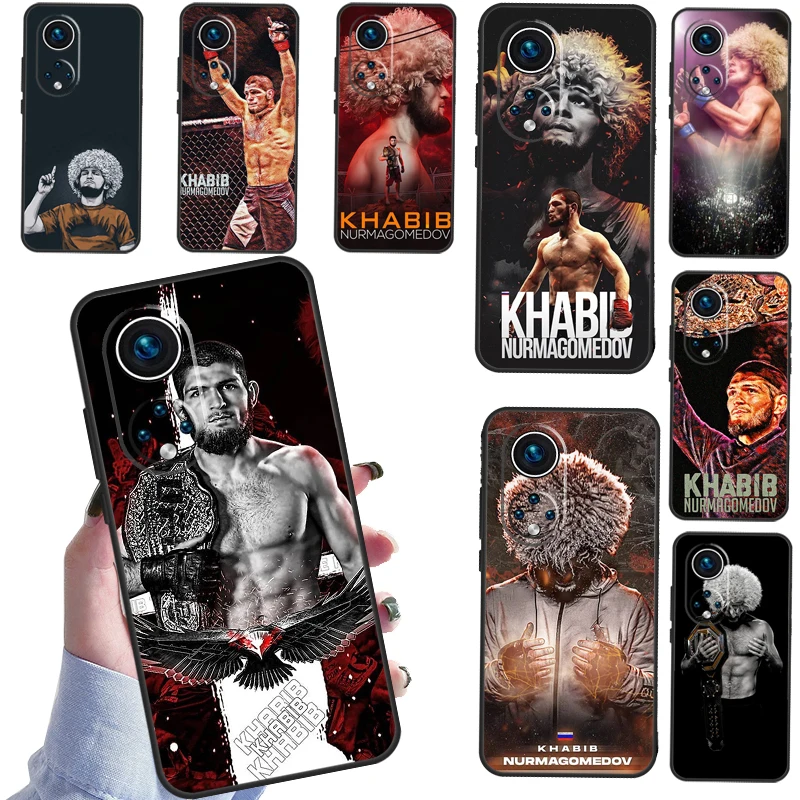 Khabib nurmagomedov Back Case For Huawei Honor 50 Lite 8X 9X 10i Nova 5T 9 P Smart 2021 P20 P40 P30 Pro Cover