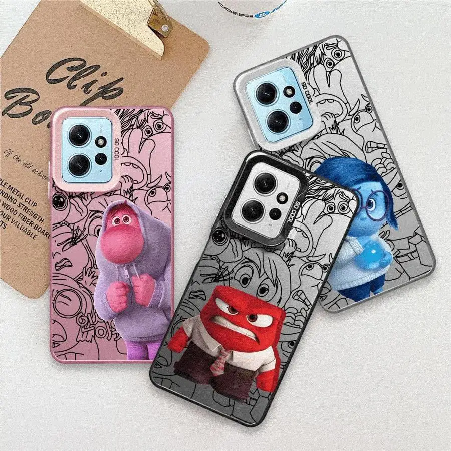 Cute Insides Out 2 Phone Case for Xiaomi Redmi Note 11 Pro 5G 12S 11S 12 13 11 Pro Plus 10S 10 Pro 13 5G Capa Coque Cover