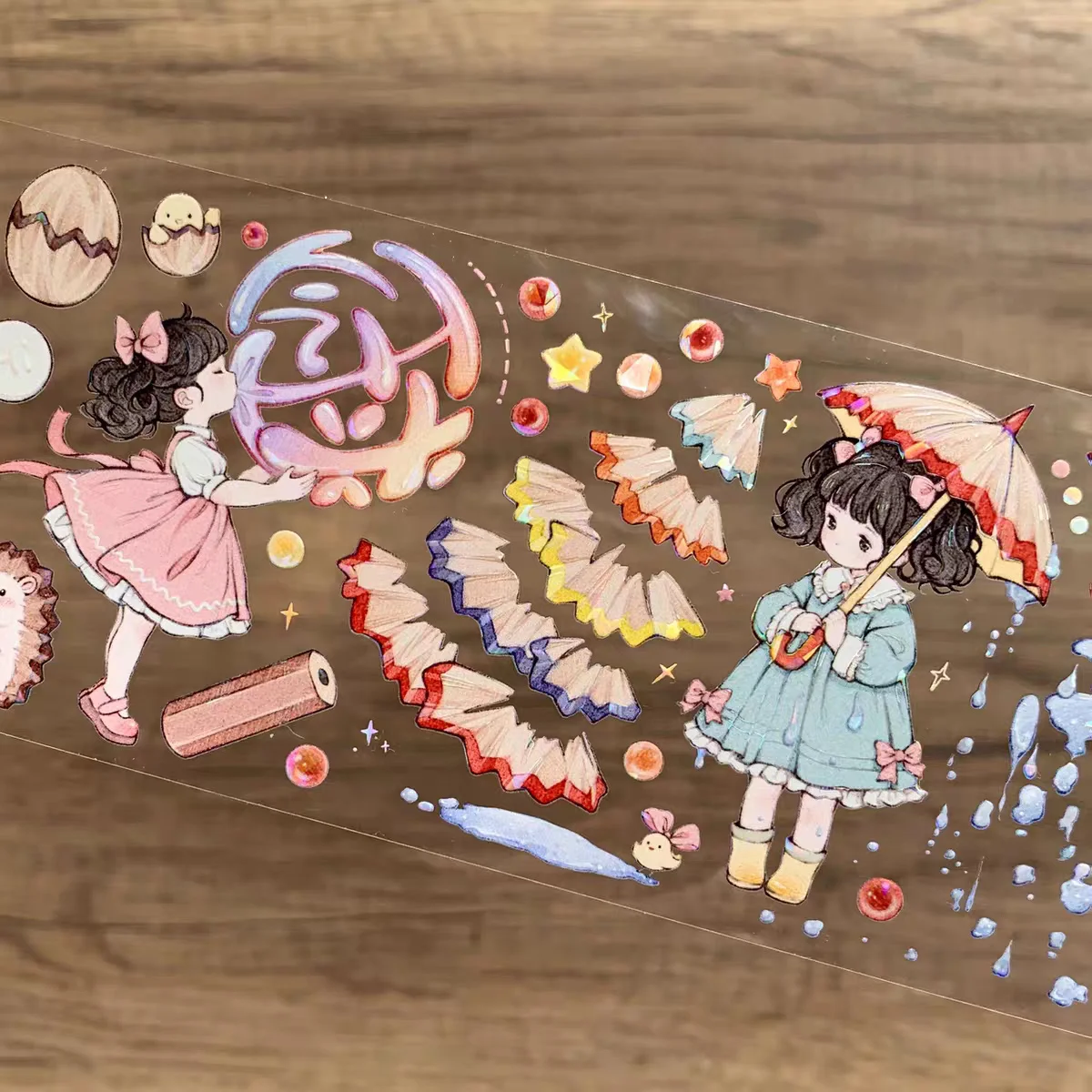 

1 петля GUIGUI студийные карандаши Kingdom Girl Moon блестящая оболочка ПЭТ ленты DIY Декор изготовление карт Скрапбукинг планировщик наклейка