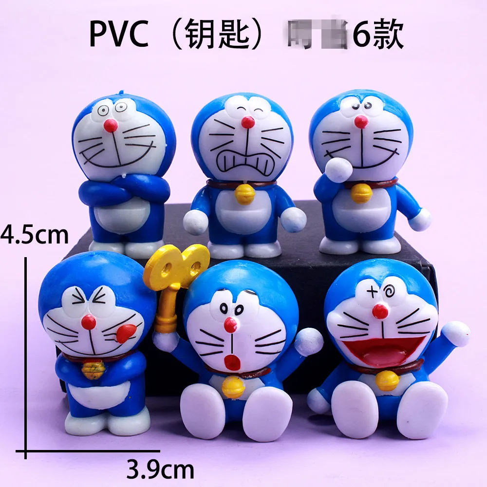 6Pcs Cartoon Japan Anime Doraemon PVC Action Figure Model Doll Toys For Kids Gifts Model Toys Decoration Gift