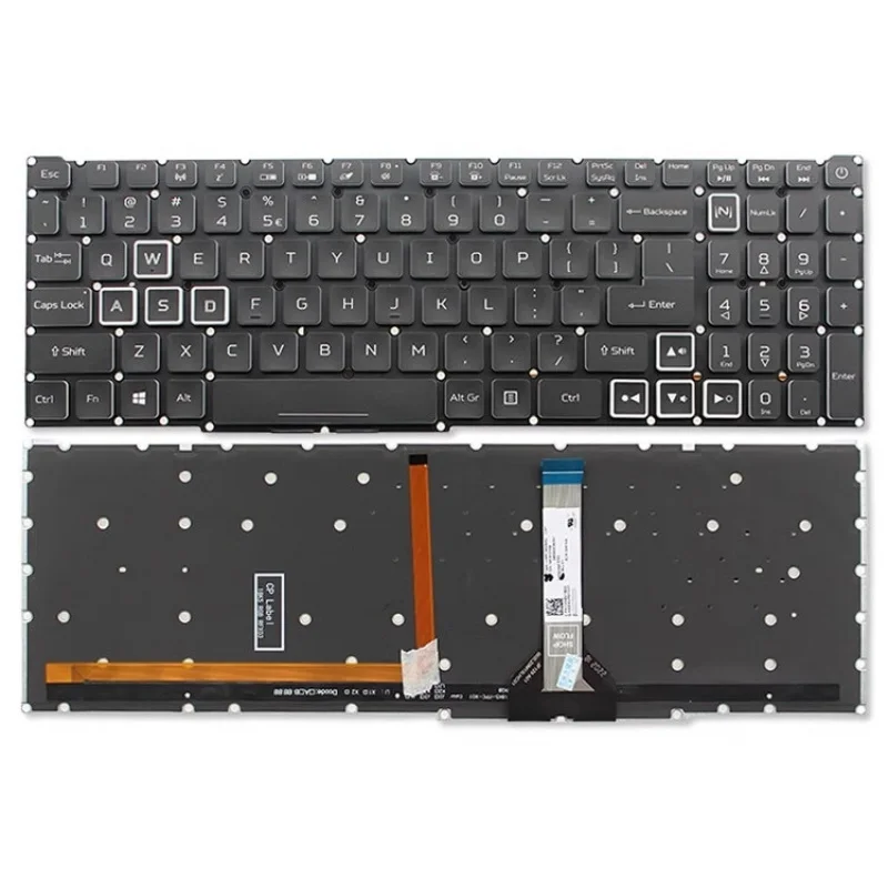 

LL+ New Keyboard for Acer Nitro 5 AN515-55 AN515-55-704D AN515-55-73D5 N20C1 backlit