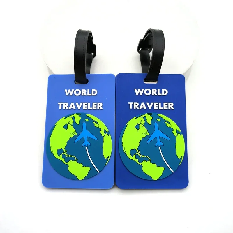 1pc PVC Weiche Gummi Gepäck Tag Kreative Koffer Mode Stil Silikon Tragbare Reise Halter Reise Zubehör Gepäck Tags – Detail 5