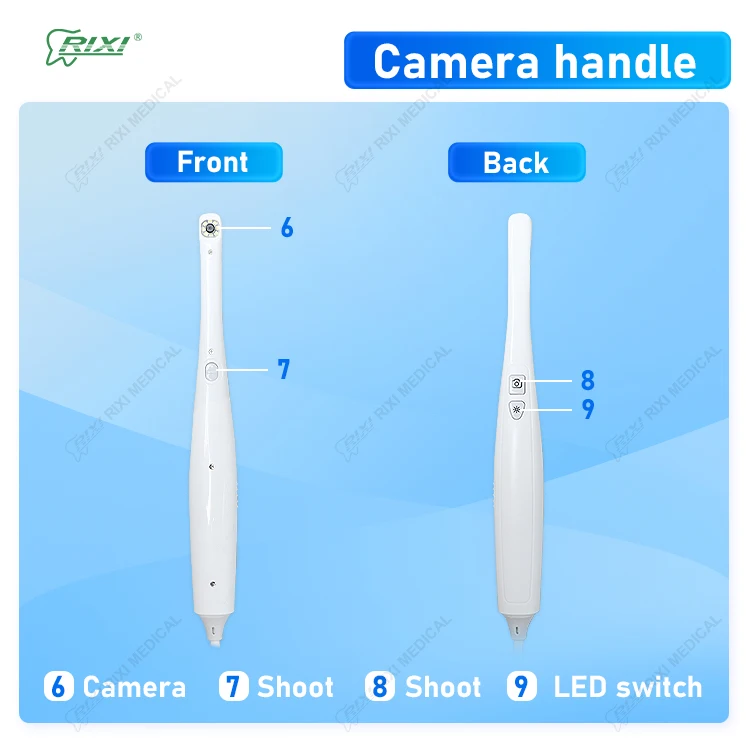 Caméra intra-orale à écran tactile, moniteurs LED, tout en un, 17 pouces