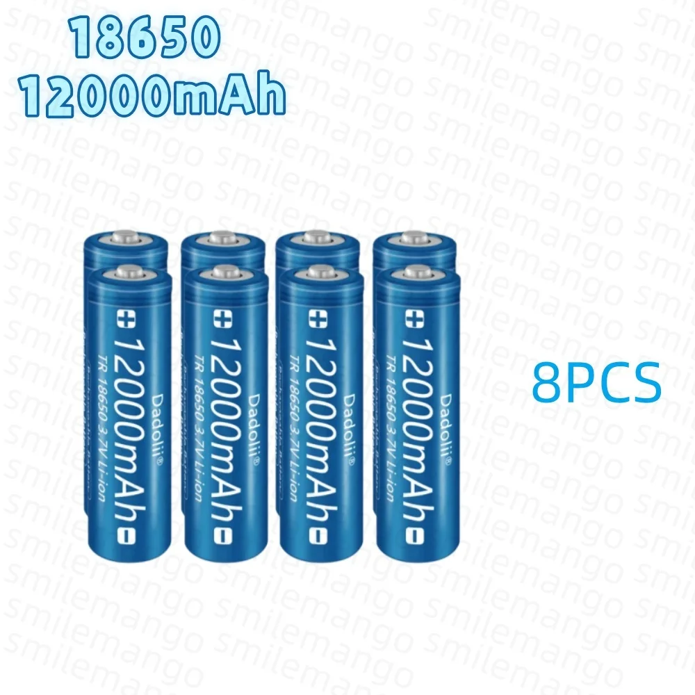 18650 12000mAh Rechargeable Battery Lithium-ion Battery Pointer Doorbell Flashlight Lithium Battery Send Charger