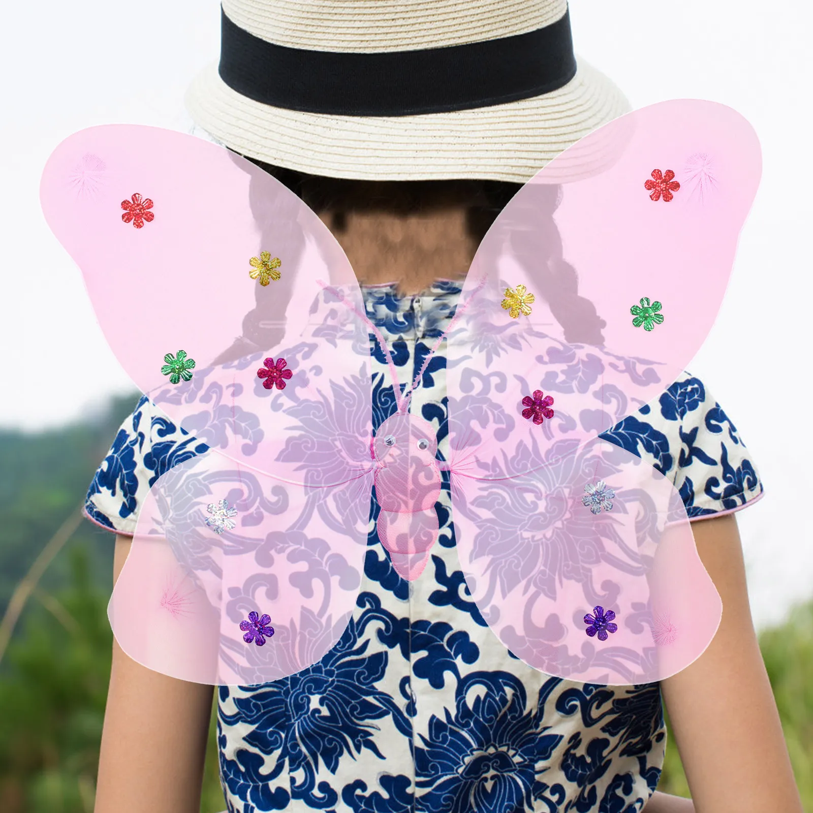 

2pcs Gauze Skirt Suit Kids Dress up Costume Girls Clothes Set Fairy Wings Princess High Quality Material Comfortable Easy