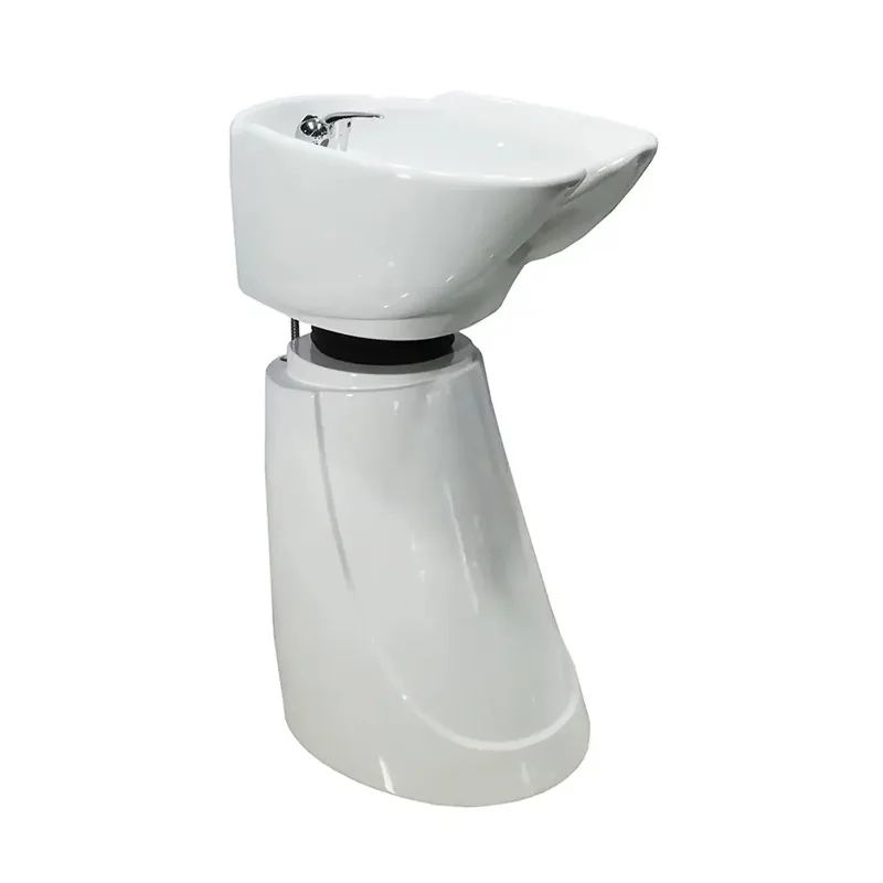 Spa Hair Salon Furniture Backwash Portable Ceramic Shampoo Basin