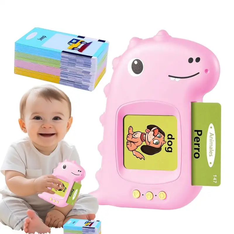 بطاقات فلاش ناطقة للأطفال الصغار، بطاقات فلاش ناطقة، ألعاب آلة التعلم التفاعلية للأعمار من 1 إلى 3 سنوات للأولاد والبنات والأطفال