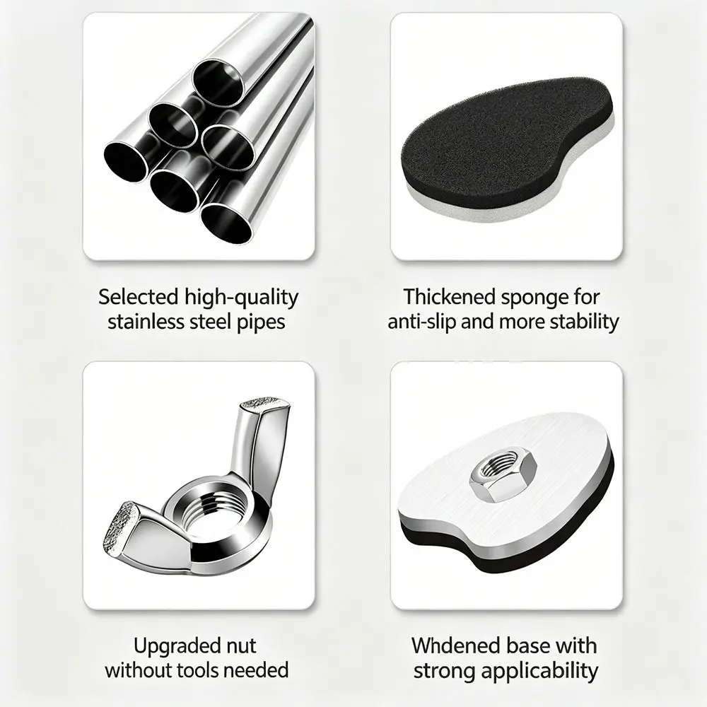 Stainless Steel Undermount Sink Supports Adjustable Long-Lasting Durability Bottom Installation Support Multifunctional