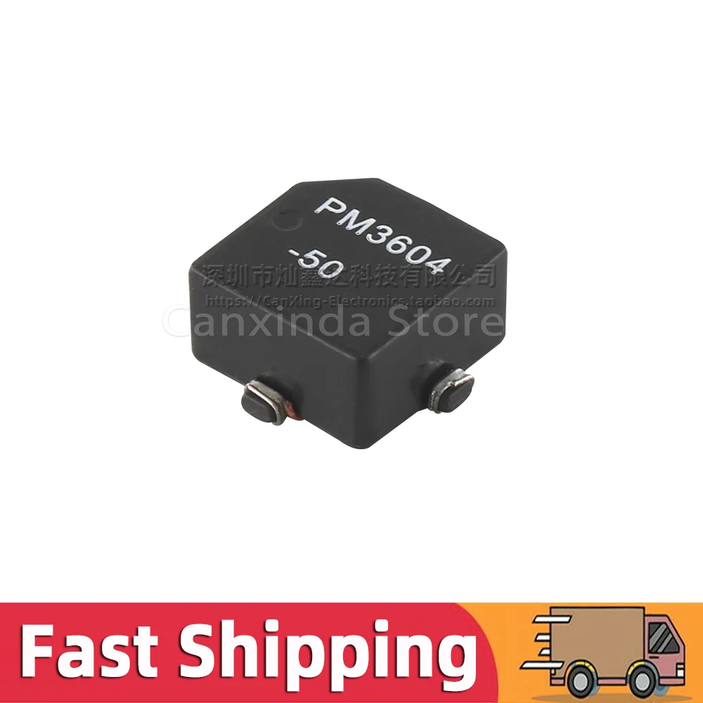 

5pcs PM3604-50 Common Mode Choke Coupled Inductor Inductance 50uH 1.28A Filter 1:1 Transformer Magnetic Ring PM3604-50-RC