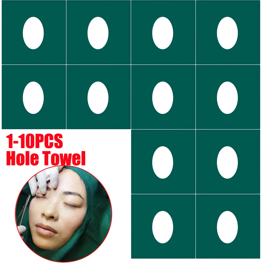 

1-10PCS Cotton Hospital Operating Room Hole Towel for Cosmetology Plastic Surgery Face Oral Cavity Laparotomy Chest Section