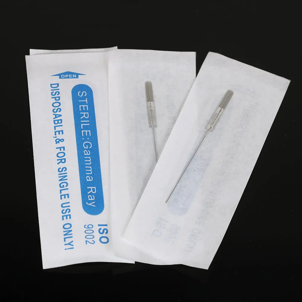 

50pcs 9 Pins U Shape Microblading Blades Permanent Makeup Eyebrow Tattoo Needle Blade For 3D Embroidery Manual Tattoo Pen ﻿ ﻿ ﻿