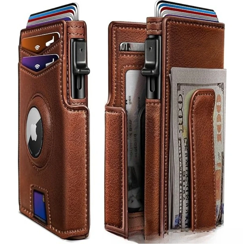 Men's Short Bifold Aluminum Case Wallet, Multi Card Slot Credit Card Holder, Durable Metal Wallet Ideal for Business & Daily Use - view 6