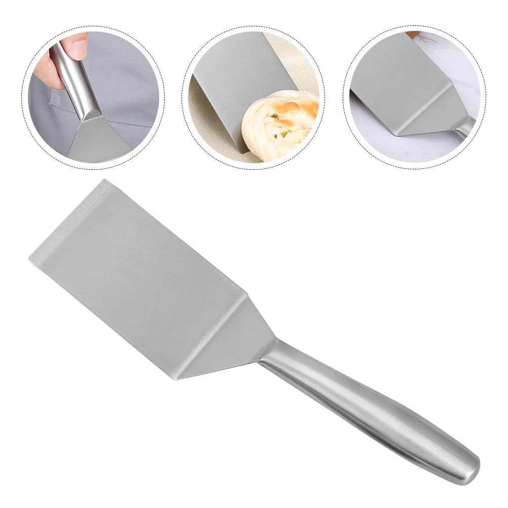 

Stainless Cook Steak Spatula Frying Pot Steel Extra Long Practical Cooking Tool