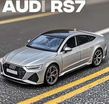 

1:24 AUDI RS7 Sportback Supercar, модель автомобиля из сплава, звук и свет, детские игрушки, коллекционные предметы, подарок на день рождения