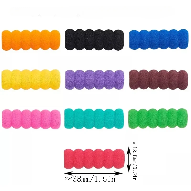 30pcs Pencil Grips for Kids Handwriting Soft Sponge Diamond Painting Drill Pen Grip Anti-slip Finger Guard Corrector Papeleria