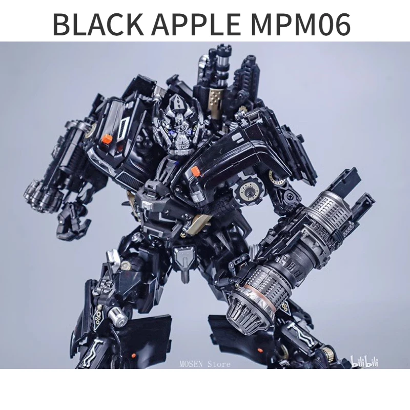 Transformation Black Apple MPM06 Ironhide M06 Movie Edition Metamorphic Toy Pickup Truck Enlarged  Alloy Edition Action Figure