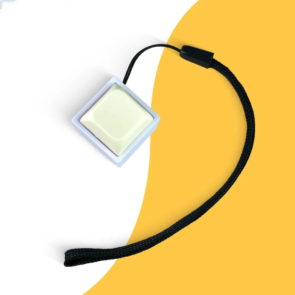 Click Button Fingertip Button Keychain ABS Keyboard Switche Mechanical Switch Keychain Funny Trinket Keyboard Key Cap Pendant