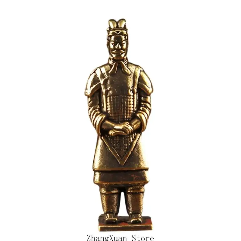Kulturelle Terrakotta-Soldat-Figur für Büro-Schreibtisch-Regal und Heim-Styling 3XUF – Detail 9