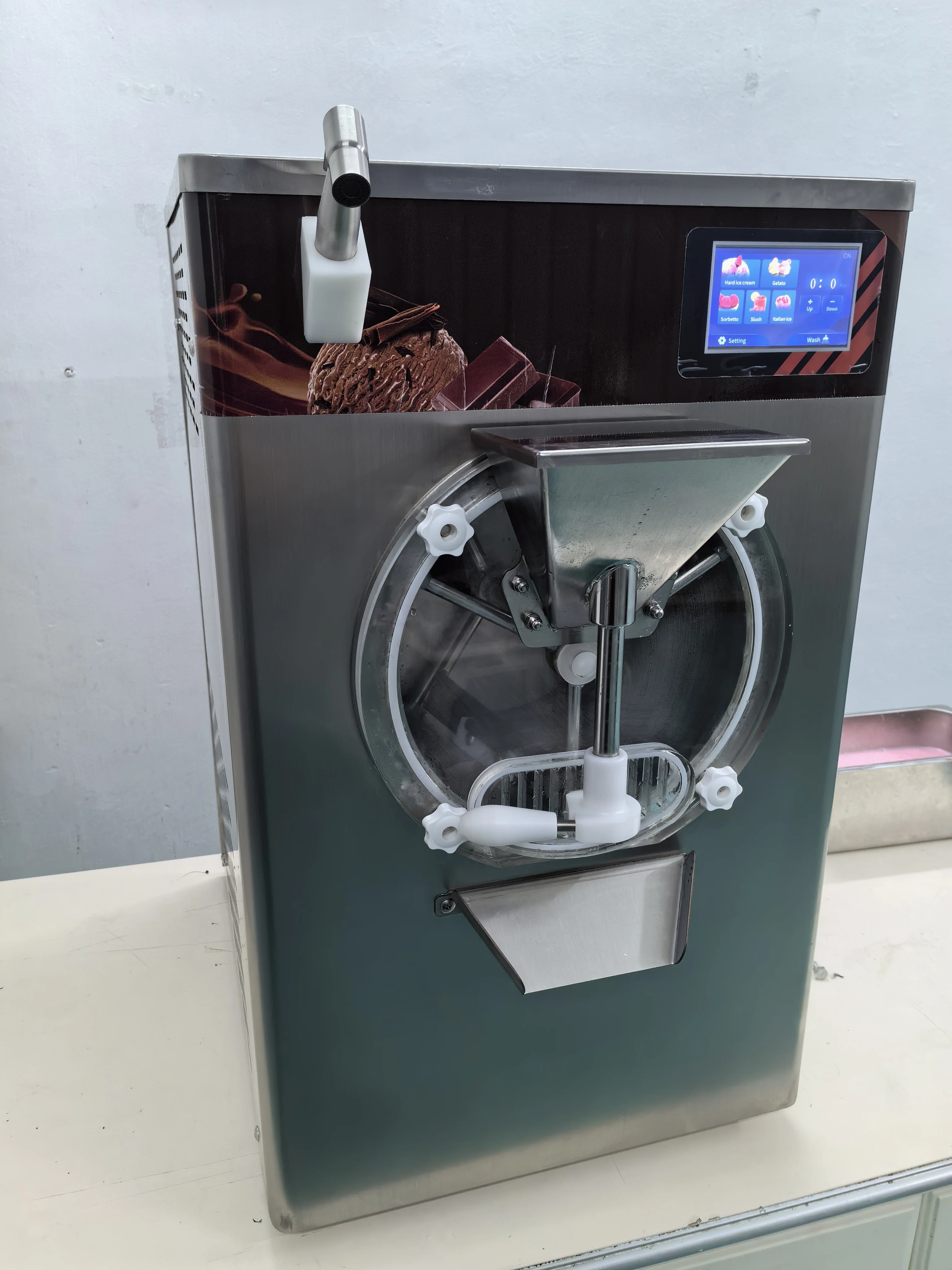 Mvckyi Automatic Ice Cream Maker Commercial Hard Ice Cream Machine Household Snowball IceCream Making Machine For Coffee Shop